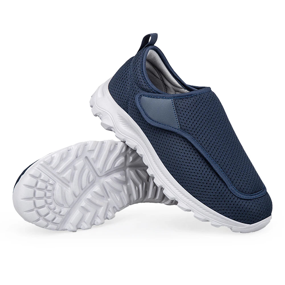 Men Diabetic Casual Shoes Breathable Non-slip Wide Walking Sneakers Outdoor 2024 Slip-On Orthopedic Shoes Velcro Men Shoes Gift