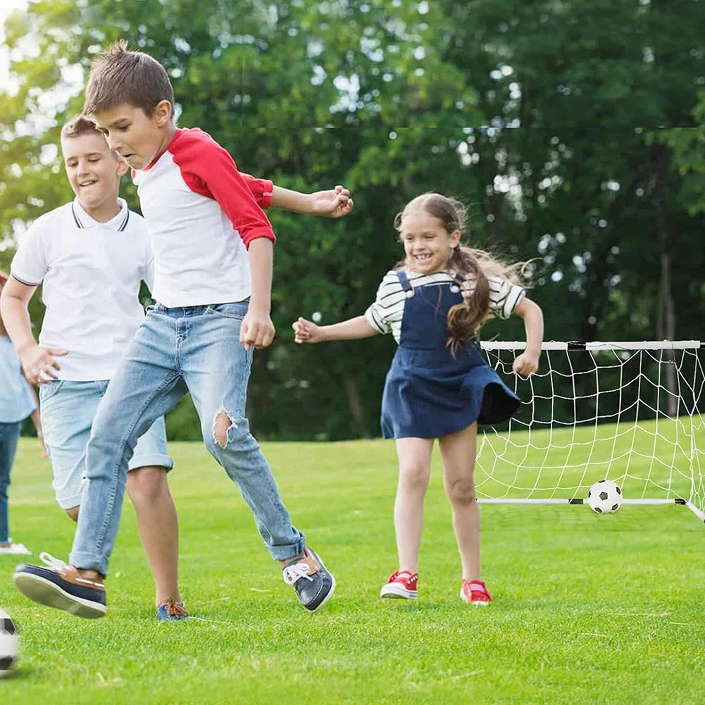 Foldable Soccer Goal Post with Pump and Ball for Training