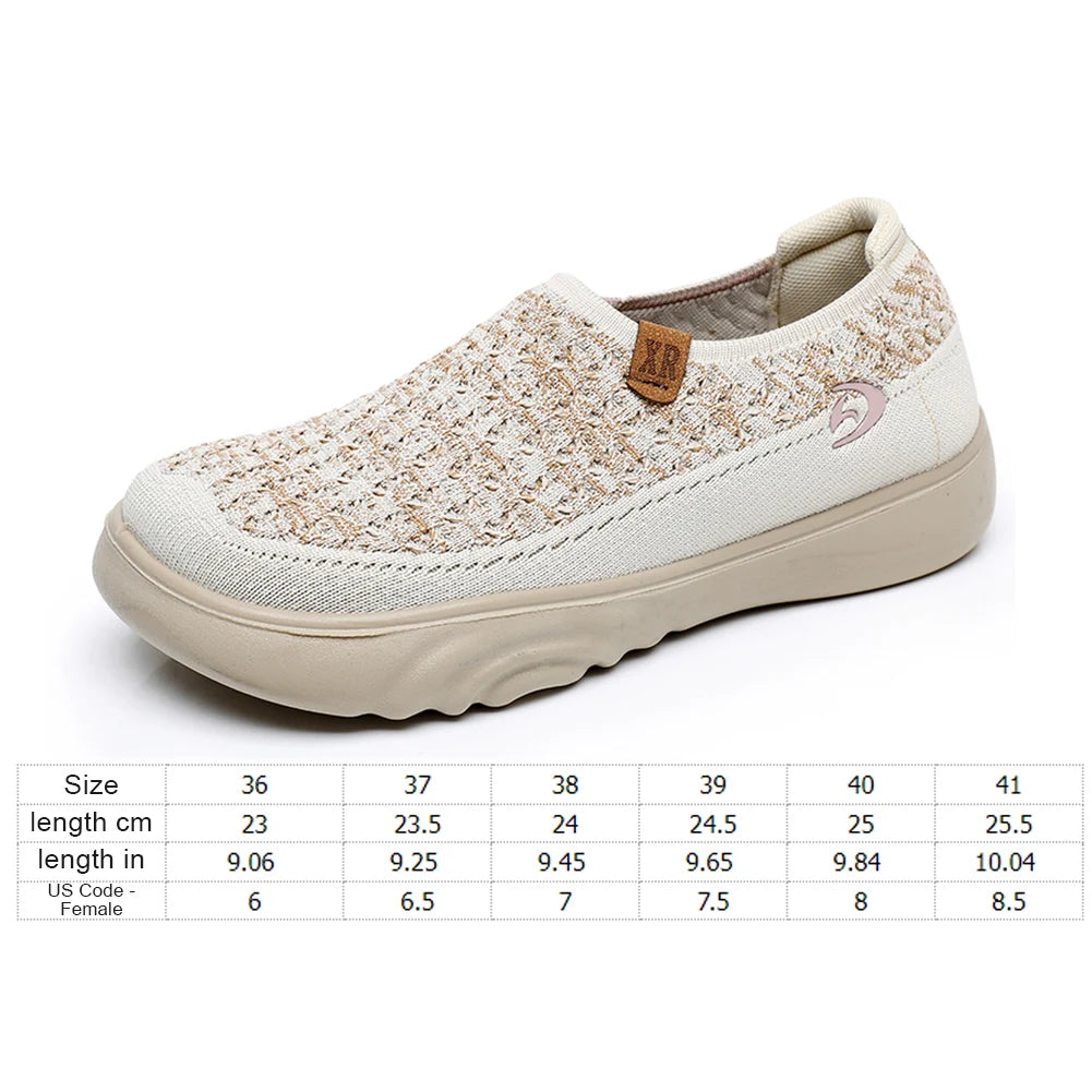 Women Anti Slip Thick Sole Walking Shoes Breathable Lightweight Walking Loafers Comfortable Boat Shoes for Outdoor Travel