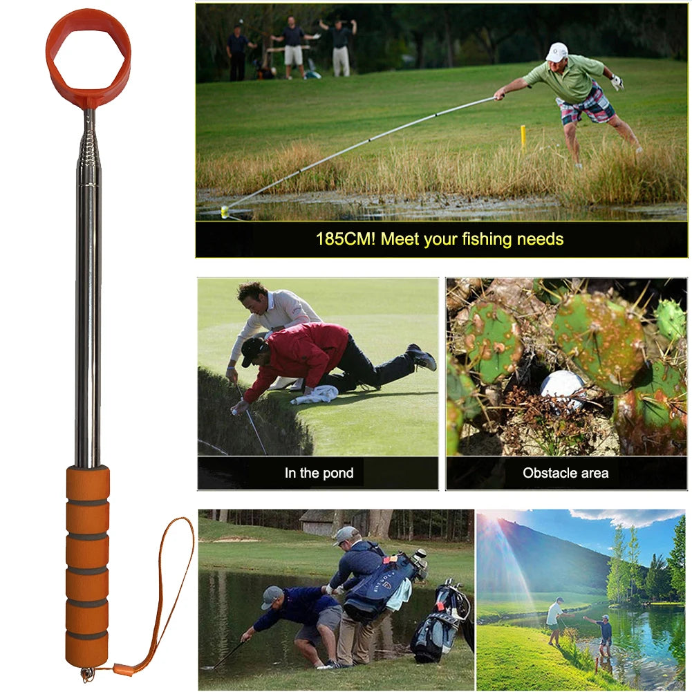 APWIKOGER Telescopic Golf Ball Retriever Grabber Tool