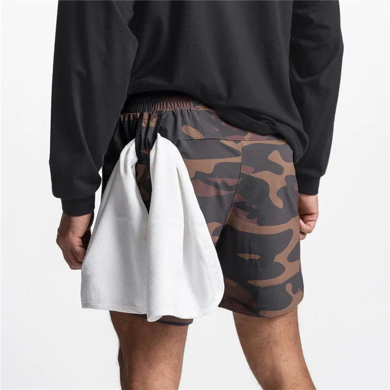 GENDAWAYCN Men Running Shorts Quick Dry Fitness Gym