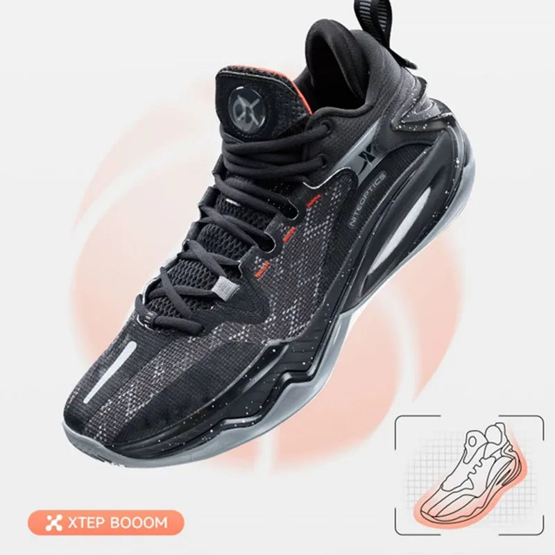 Xtep Light Attack 2.0 V3 Basketball Shoes For Men 2024 Spring  Men's  Mid Top Wear-Resistant Training Sneakers 876119120010