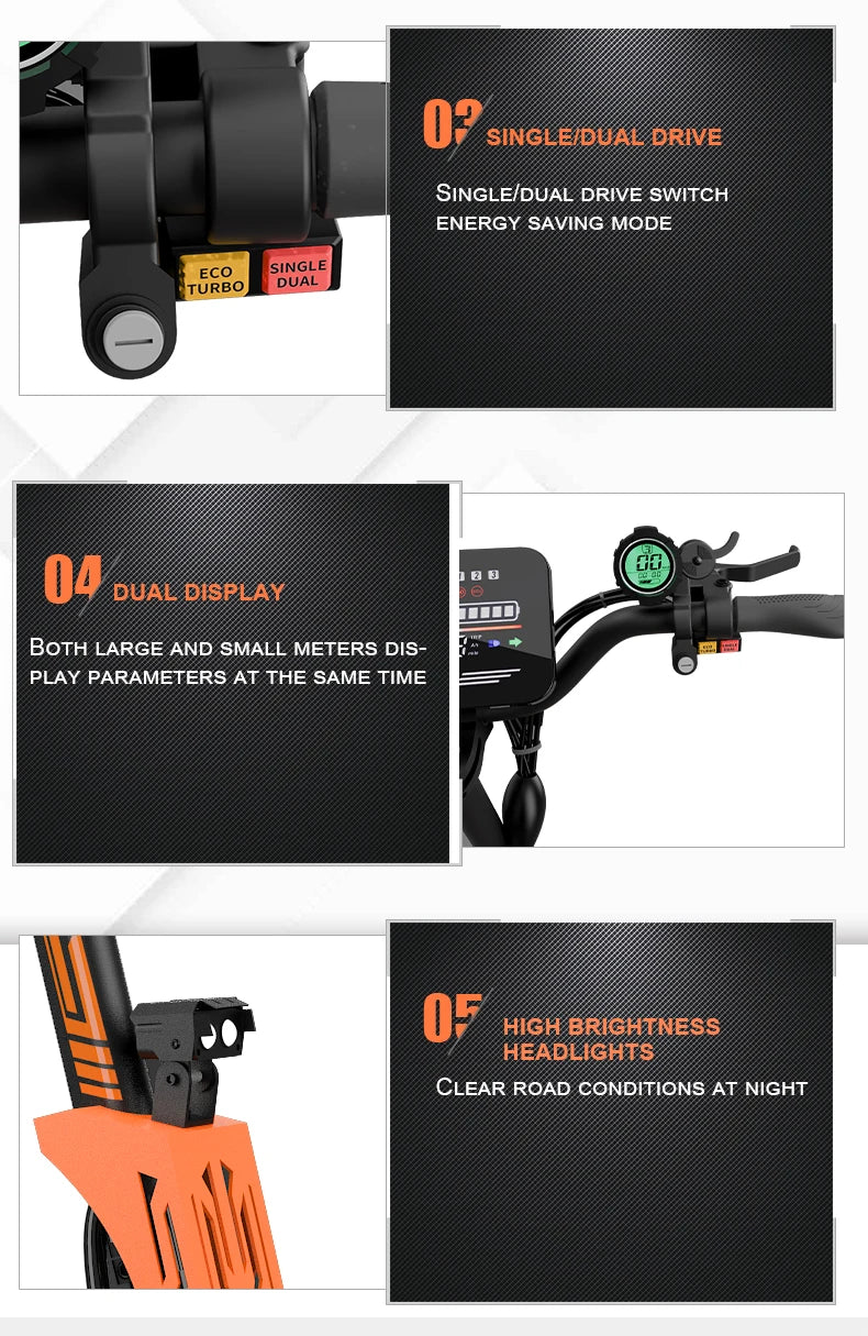 Arwibon 5600W Dual Motor Electric Scooter Top Speed 46MPH