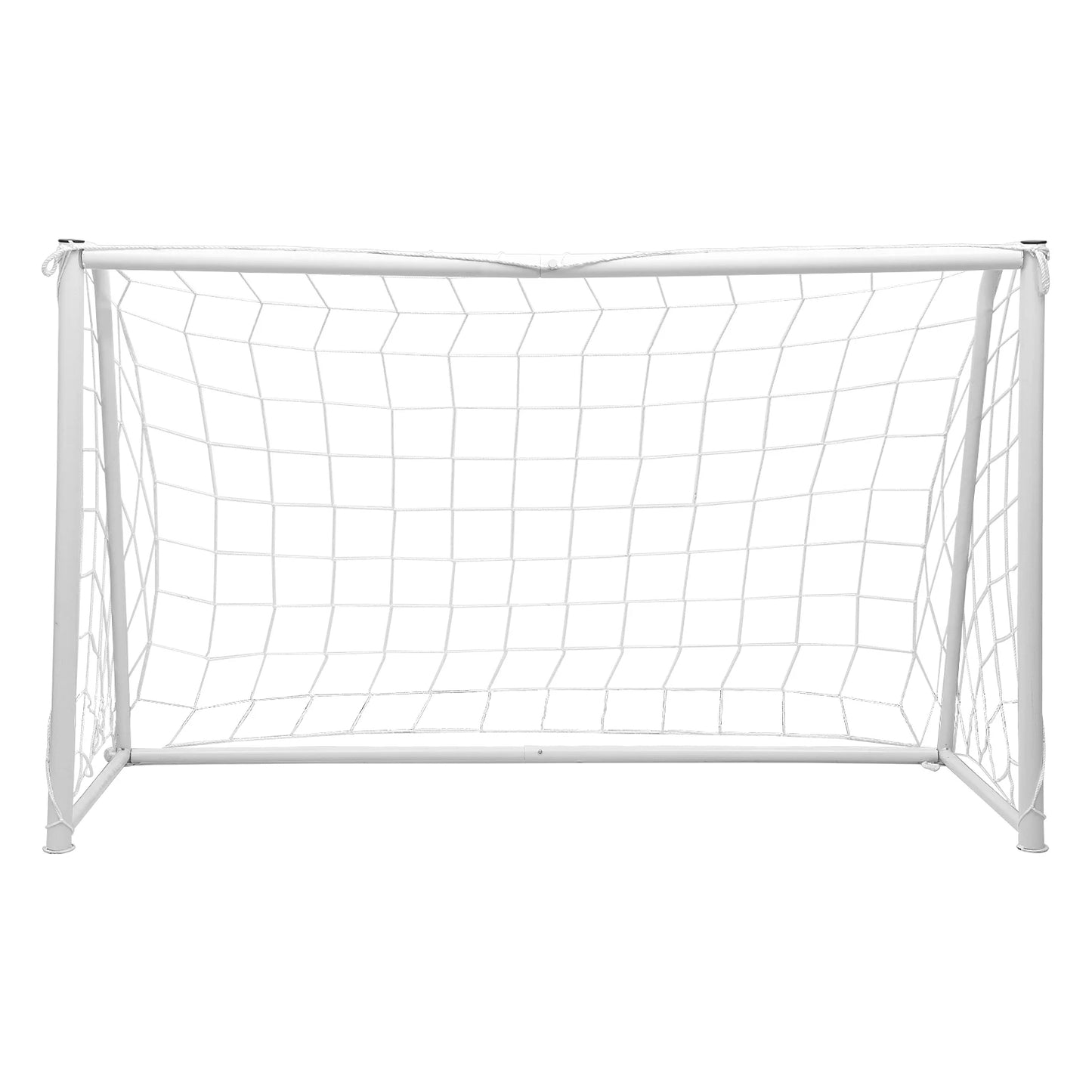 Metal Soccer Goal Soccer Goal for Backyard 6x4 FT Soccer Goal with Steel Frame Net and Ground Stakes for Kids Adults