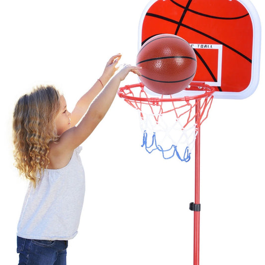 Basketball System Height Adjustable Basketball Stand System Hoop Backboard Net Kit for Children Adjustable Basketball System