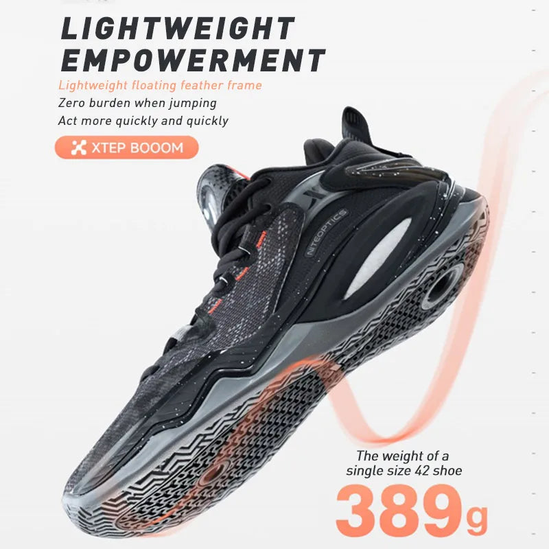 Xtep Light Attack 2.0 V3 Basketball Shoes For Men 2024 Spring  Men's  Mid Top Wear-Resistant Training Sneakers 876119120010
