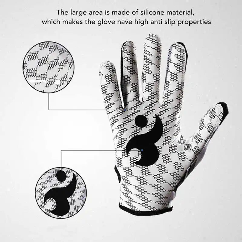 1 Pair Baseball Batting Gloves American Football Gloves Men Women Anti Slip Gel Softball Baseball Hitter Gloves