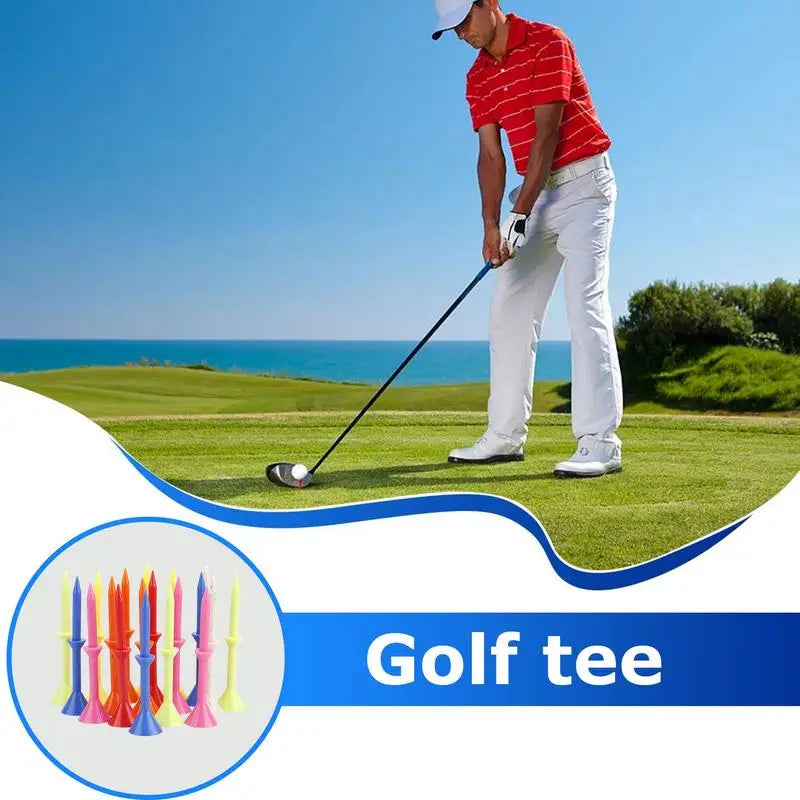 Durable Plastic Golf Tees 50 Pack Perfect for Practice