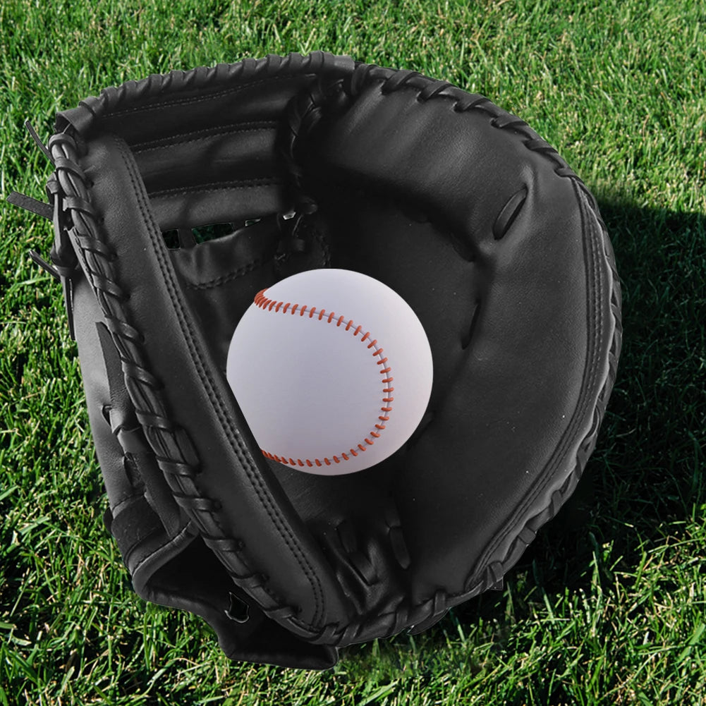 Baseball Softball Catcher Wear-resistant Baseball Glove PU Leather Beginner Play Training Catcher Mitt for Youth Adults Practice