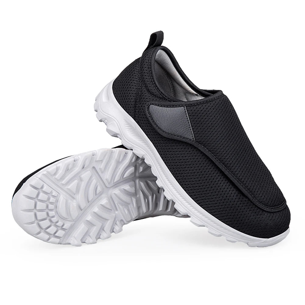 Men Diabetic Casual Shoes Breathable Non-slip Wide Walking Sneakers Outdoor 2024 Slip-On Orthopedic Shoes Velcro Men Shoes Gift