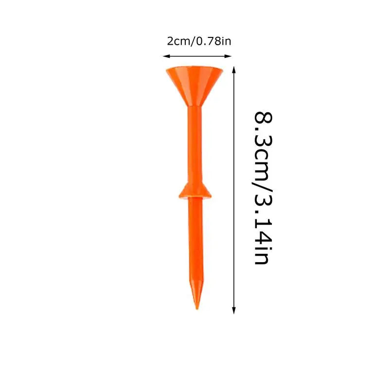 Durable Plastic Golf Tees 50 Pack Perfect for Practice
