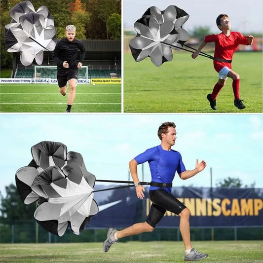 Adjustable Resistance Drag Parachute for Soccer and Track Training