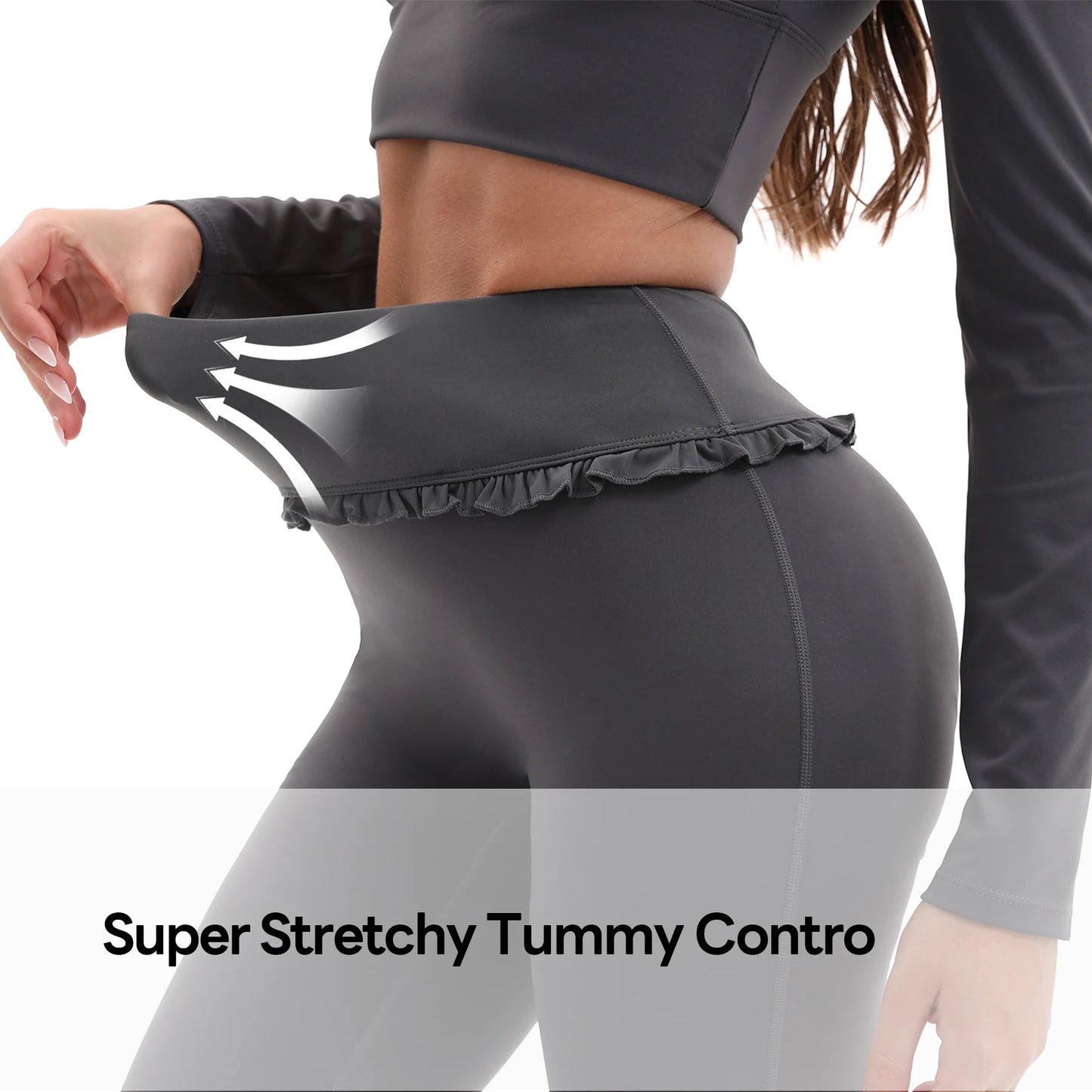 Jiangxi Floral Lace Yoga Set With High Waist Flare Pants