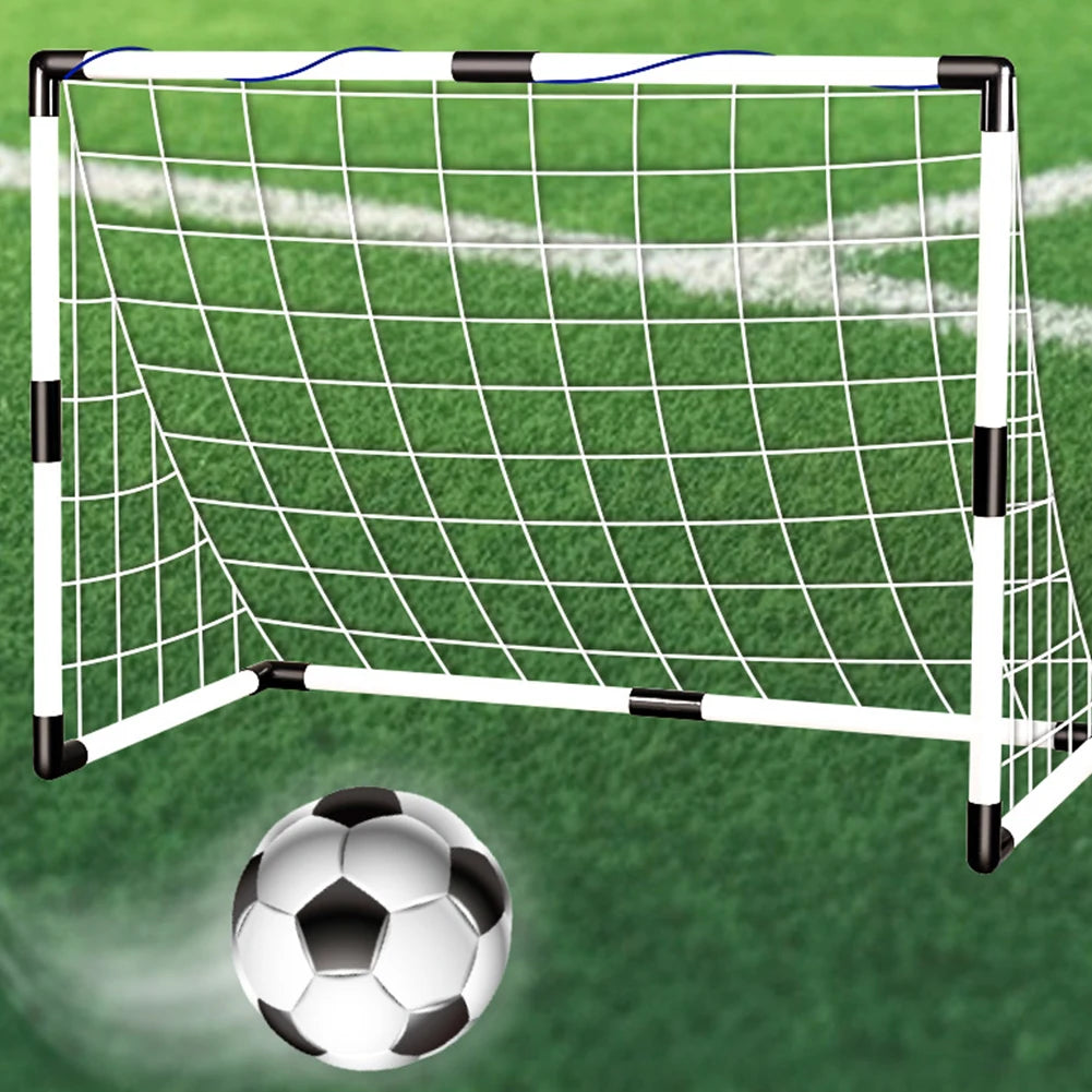 Foldable Soccer Goal Post with Pump and Ball for Training