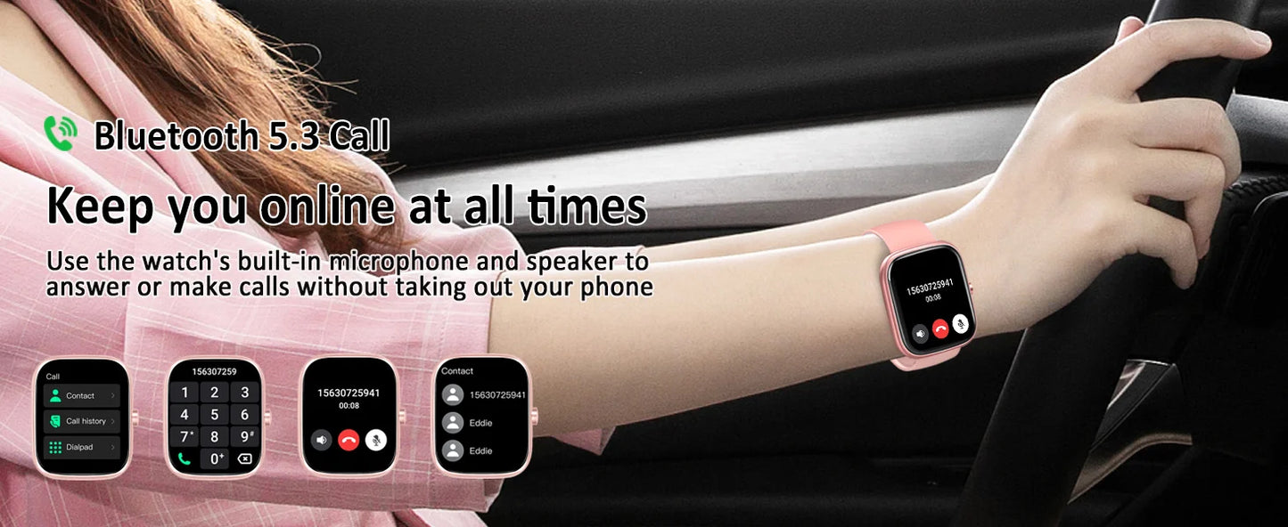 Nerunsa Smart Watch IP68 Waterproof Fitness Tracker