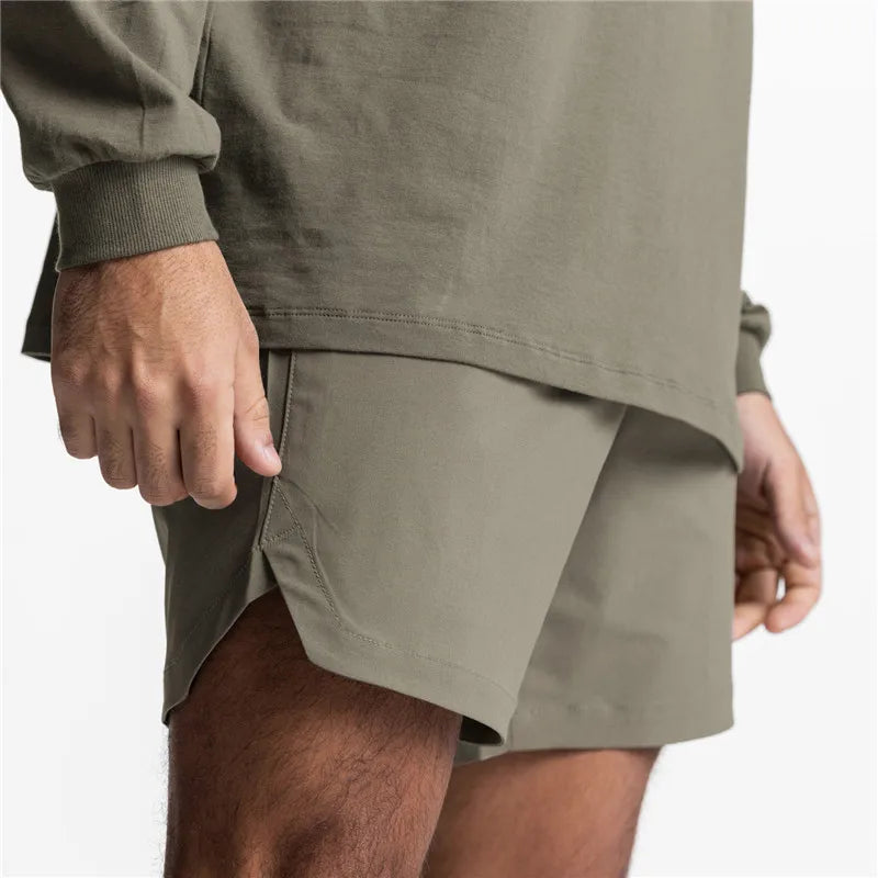 GENDAWAYCN Men Running Shorts Quick Dry Fitness Gym