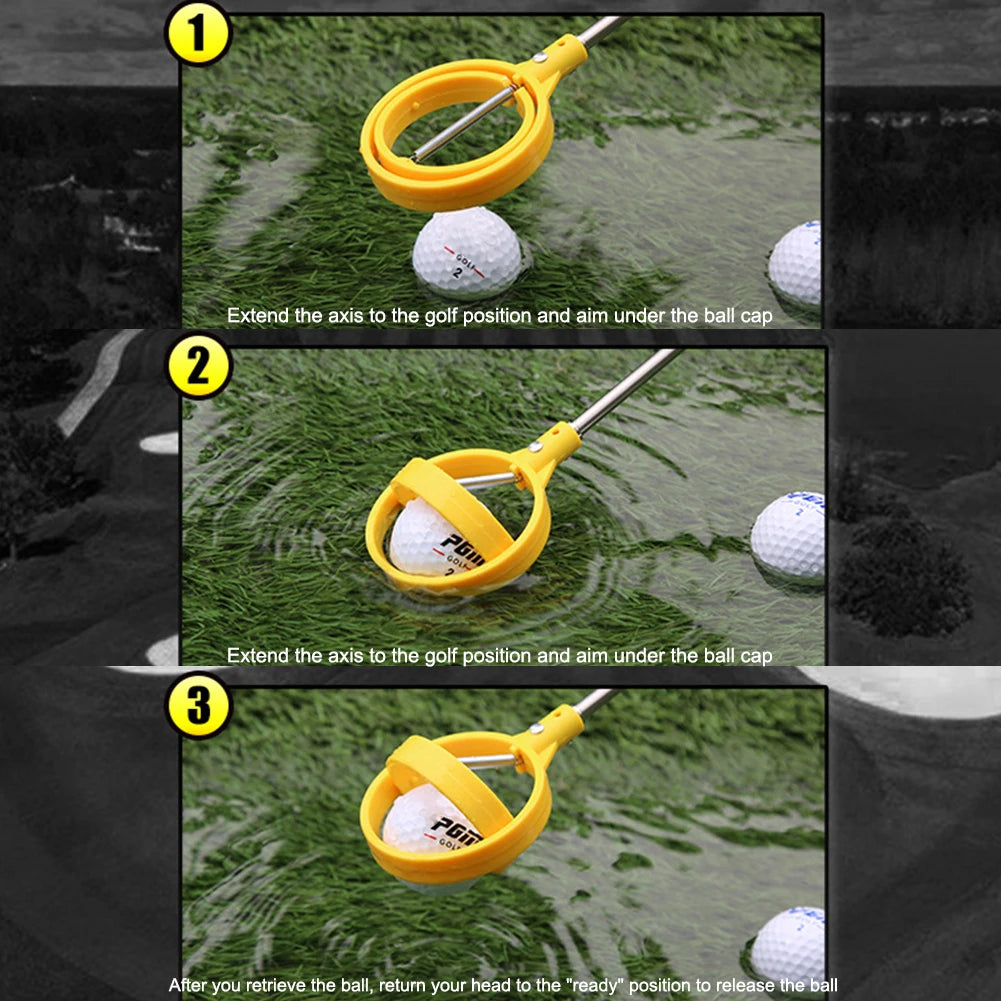 Golf Ball Retriever Tool for Outdoor Training and Entertainment