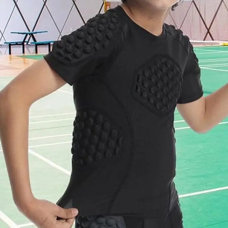 Youth Football Padded Chest Protector for Rib and Shoulder Safety