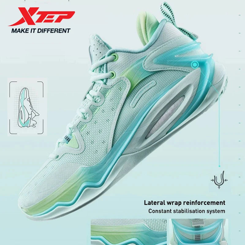 Xtep Light Attack 2.0 V3 Basketball Shoes For Men 2024 Spring  Men's  Mid Top Wear-Resistant Training Sneakers 876119120010