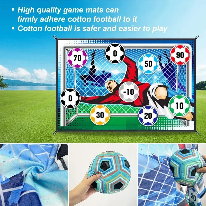 Soccer Game Mat Set for Kids Outdoor Indoor Fun