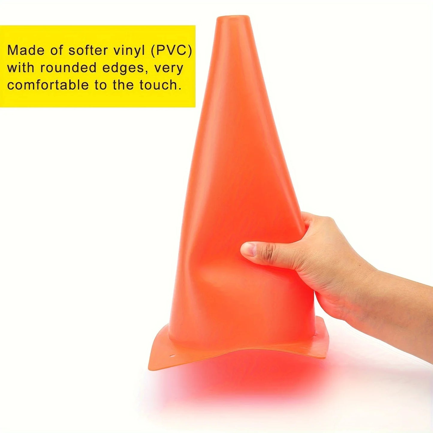 Durable Traffic Training Cones for Soccer Basketball and Football