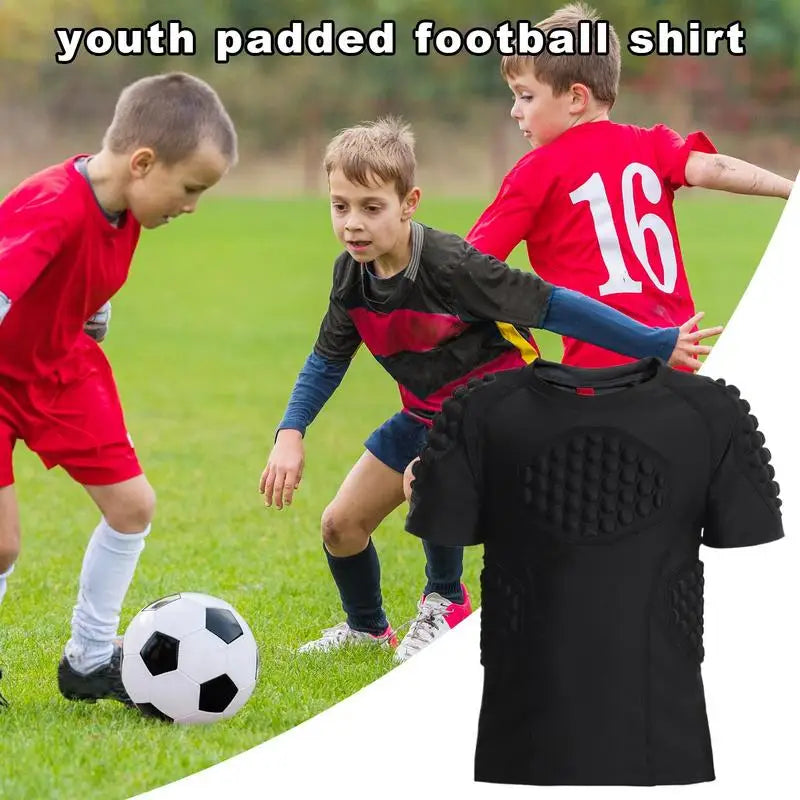 Youth Football Padded Chest Protector for Rib and Shoulder Safety