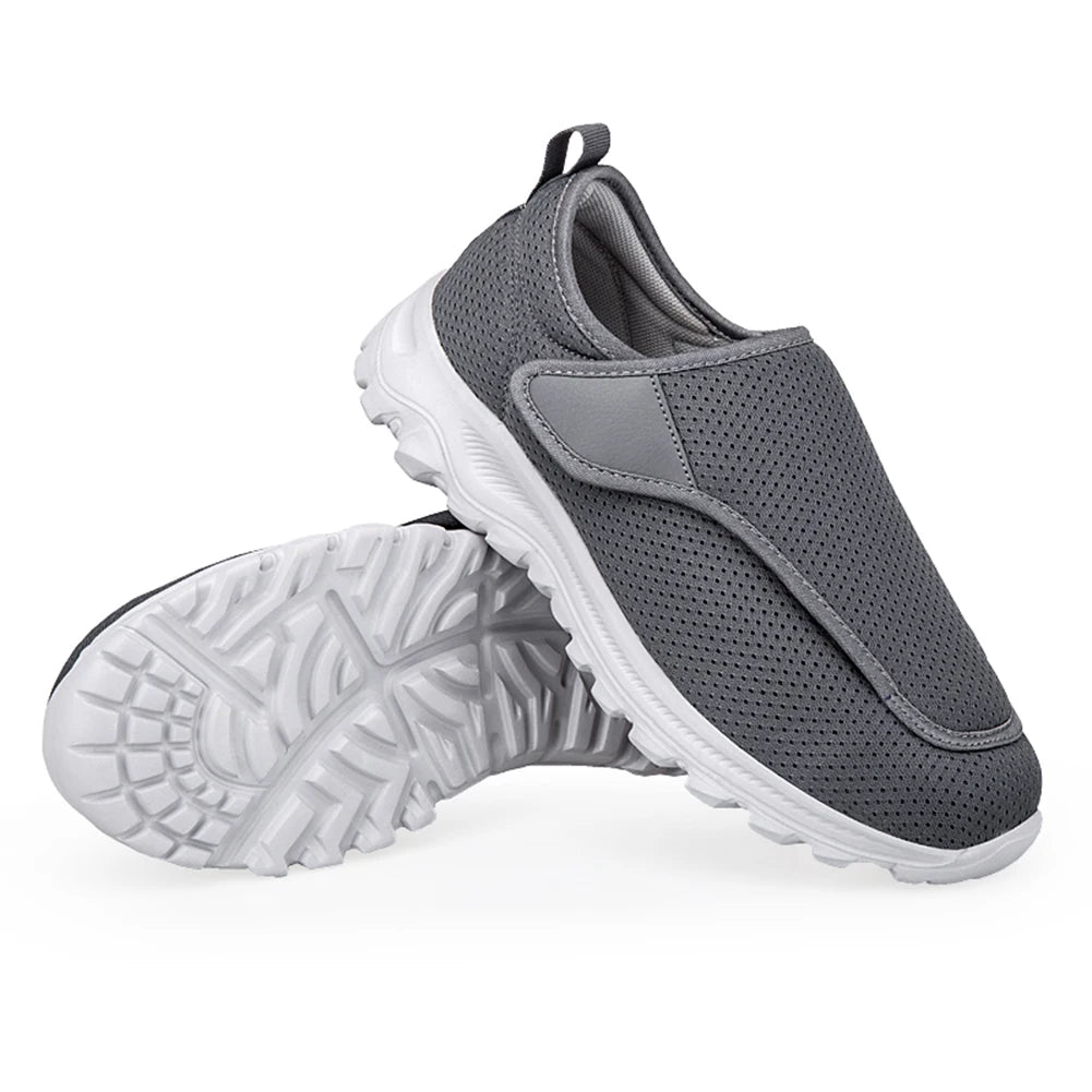 Men Diabetic Casual Shoes Breathable Non-slip Wide Walking Sneakers Outdoor 2024 Slip-On Orthopedic Shoes Velcro Men Shoes Gift