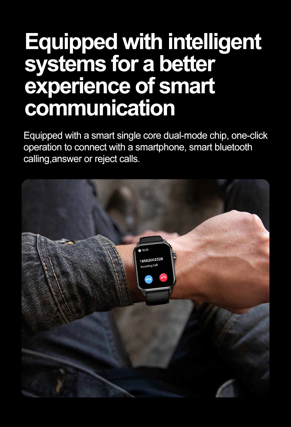 Nerunsa TG08 Smartwatch Fitness Tracker With 100 Modes