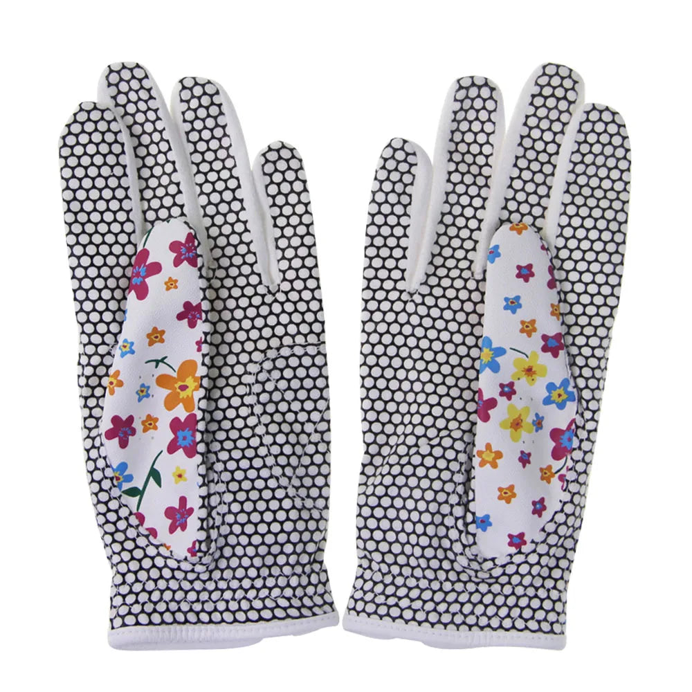 Women’s Floral Golf Gloves for Summer Play and Comfort