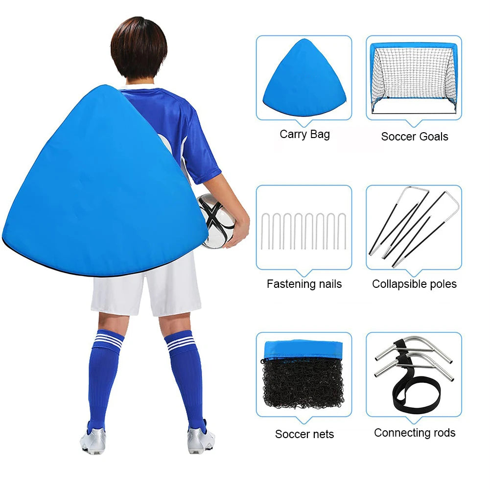 Portable Soccer Goal Net with Carry Bag for Training