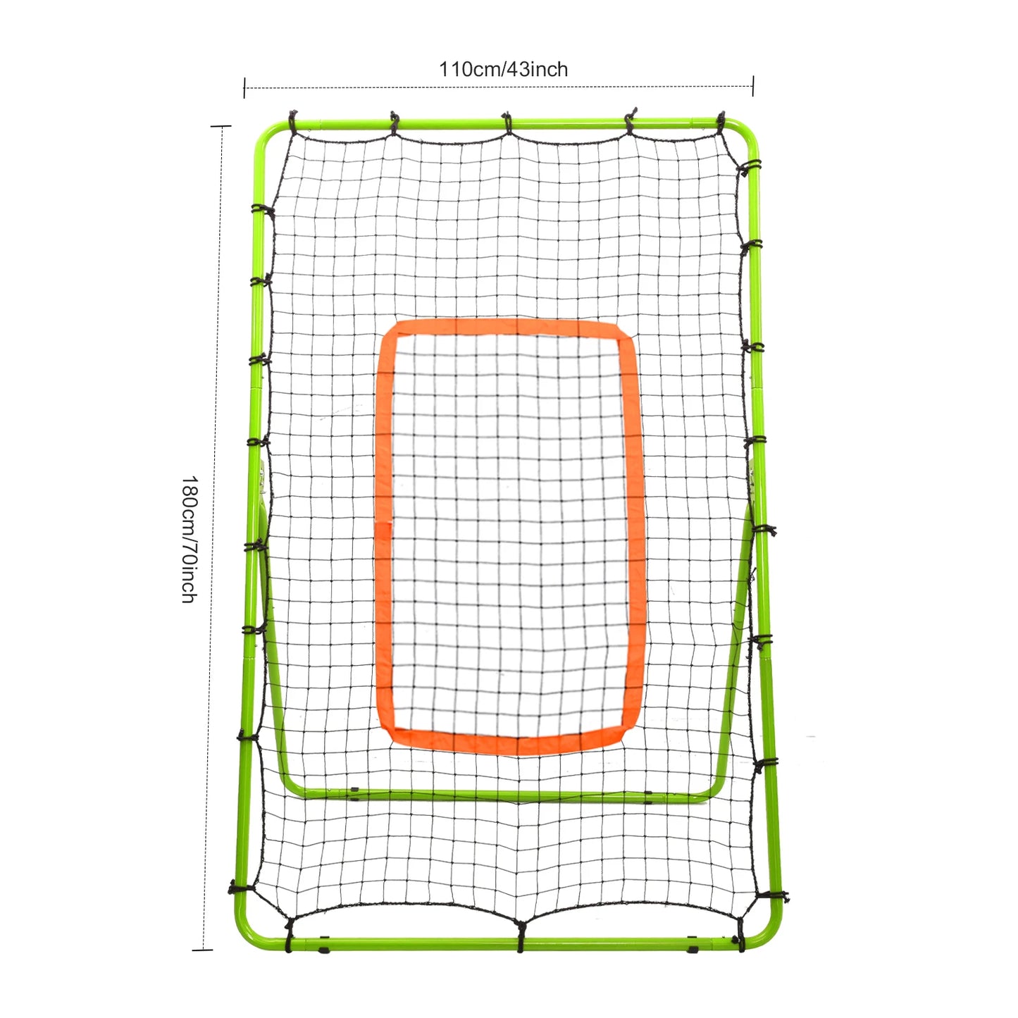 Rebound Net for Baseball & Volleyball,6x4.6 Ft Baseball Pitch Back Aid Training Net with Angle Adjustment