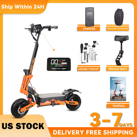 Arwibon 5600W Dual Motor Electric Scooter Top Speed 46MPH