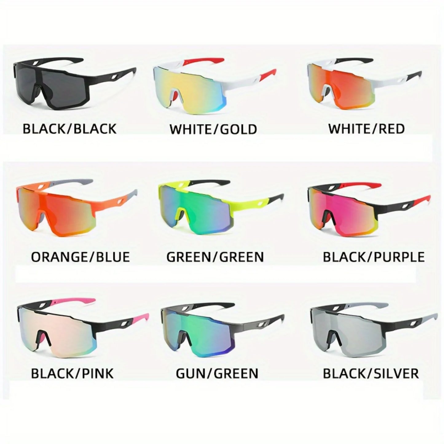 Stylish, High-Quality Unisex Youth Sports Sunglasses with UV400 Protection for Tennis, Softball, Baseball, Cycling, Hiking - One
