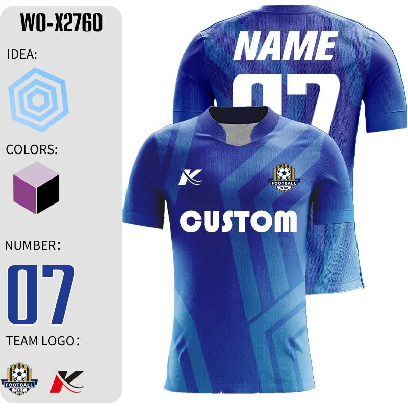 Personalized Custom Soccer Jerseys with Embroidered Logo for Teams