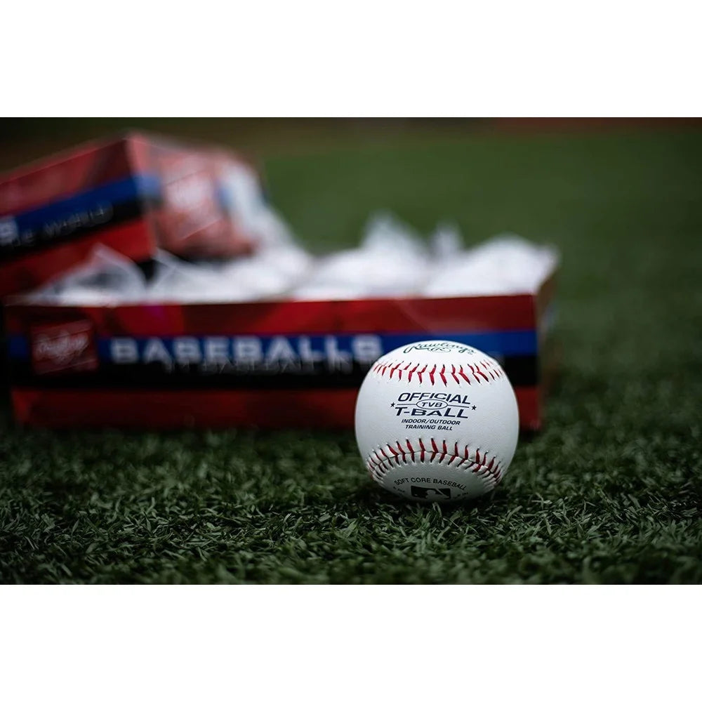 6 Pack Youth Tball Training Baseball Soft Sponge Rubber Safe Indoor Outdoor Practice Official Size Weight Beginner Friendly