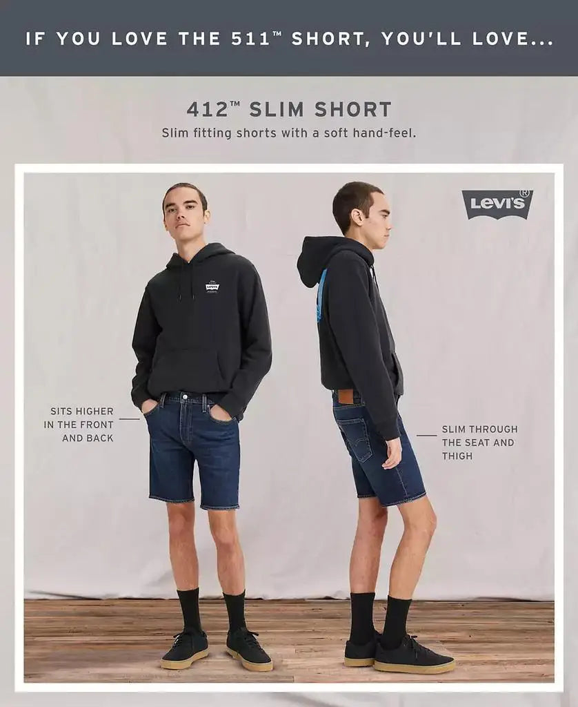 Levi's Men's Slim Fit Breathable 5-Pocket Sportswear Shorts Flex 412 Sweatpants