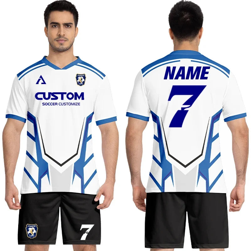Personalized Custom Soccer Jerseys with Embroidered Logo for Teams