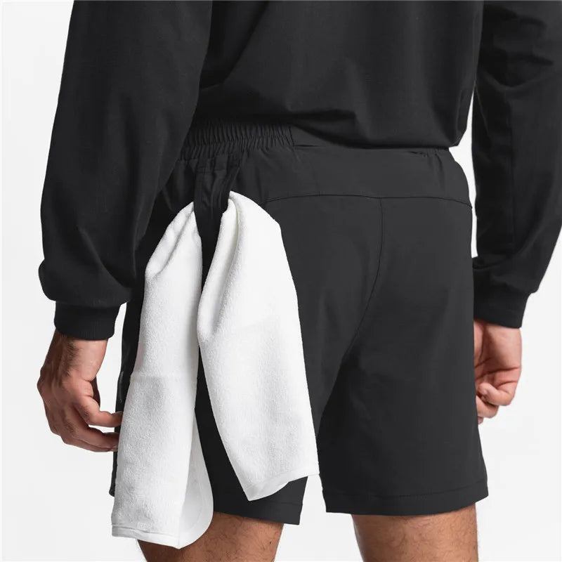 GENDAWAYCN Men Running Shorts Quick Dry Fitness Gym