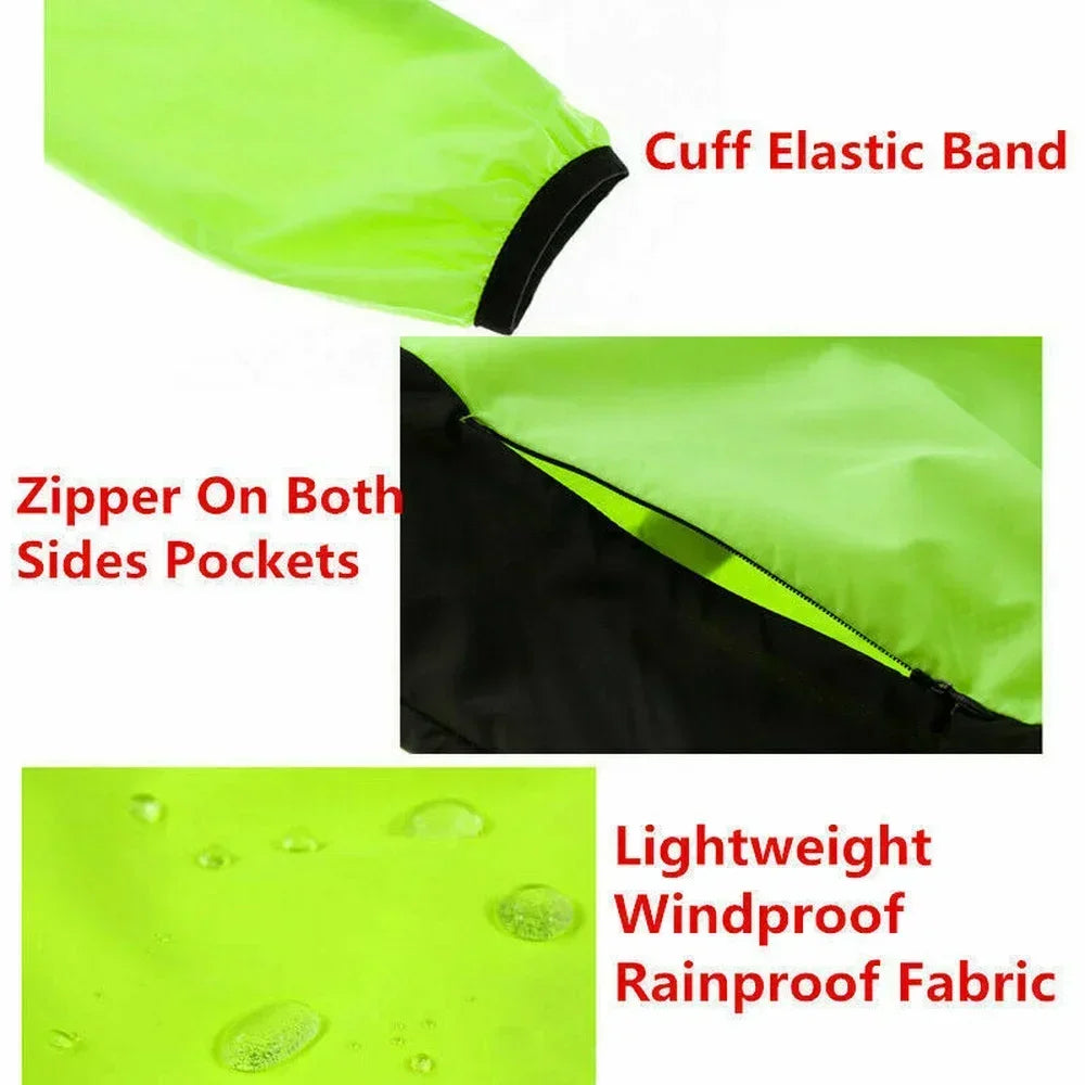 Guangdong Reflective Mens Rain Jacket Windproof Cycling