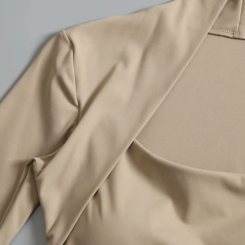 CN Fitness Chest Cushion Top Women Long Sleeve Shirt Yoga