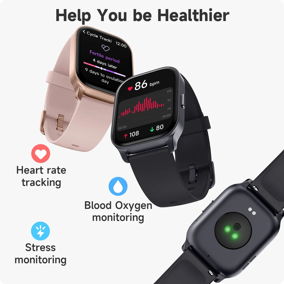 TOOBUR 2.01“ Smart Watch for Women With Answer/Make Calls，Alexa Built-in Fitness Track Smartwatcher 100 Sports/IP68 Waterproof