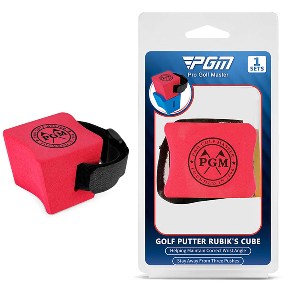 Golf Putter Cube EVA Sponge Golf Putting Trainer Stabilizing Wrist Angle Putter Training Tool Beginners Equipment Pose Corrector