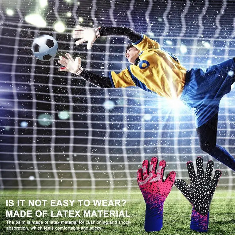 Professional Soccer Goalie Gloves with Anti-Slip Latex Grip