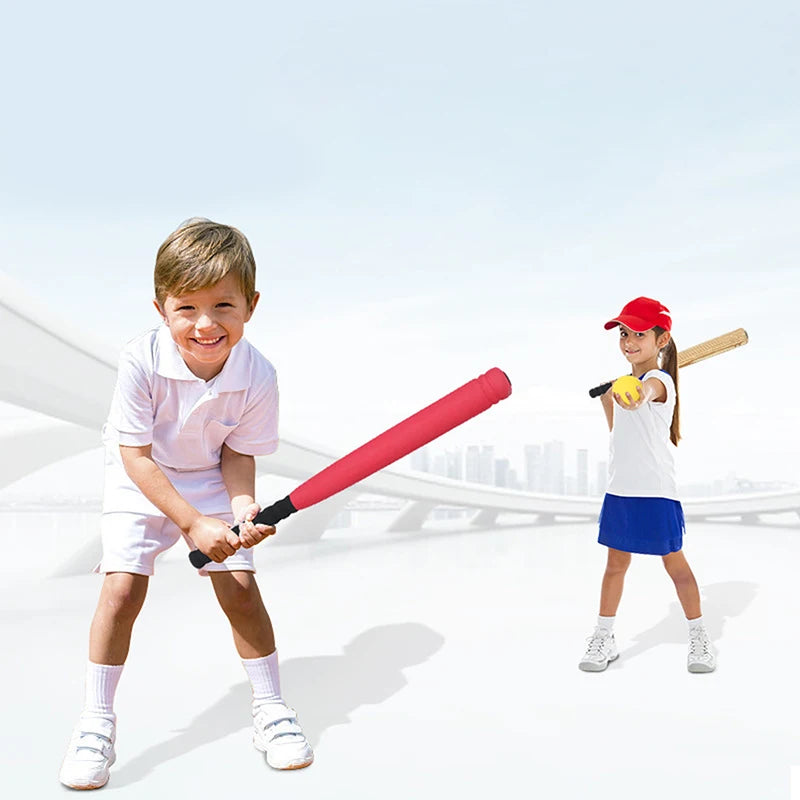 Kids Baseball Bat And Ball 21/24Inch Lightweight Safe Toy EVA Softball Bat Baseball Bat For Indoor Outdoor Learning Game Playing