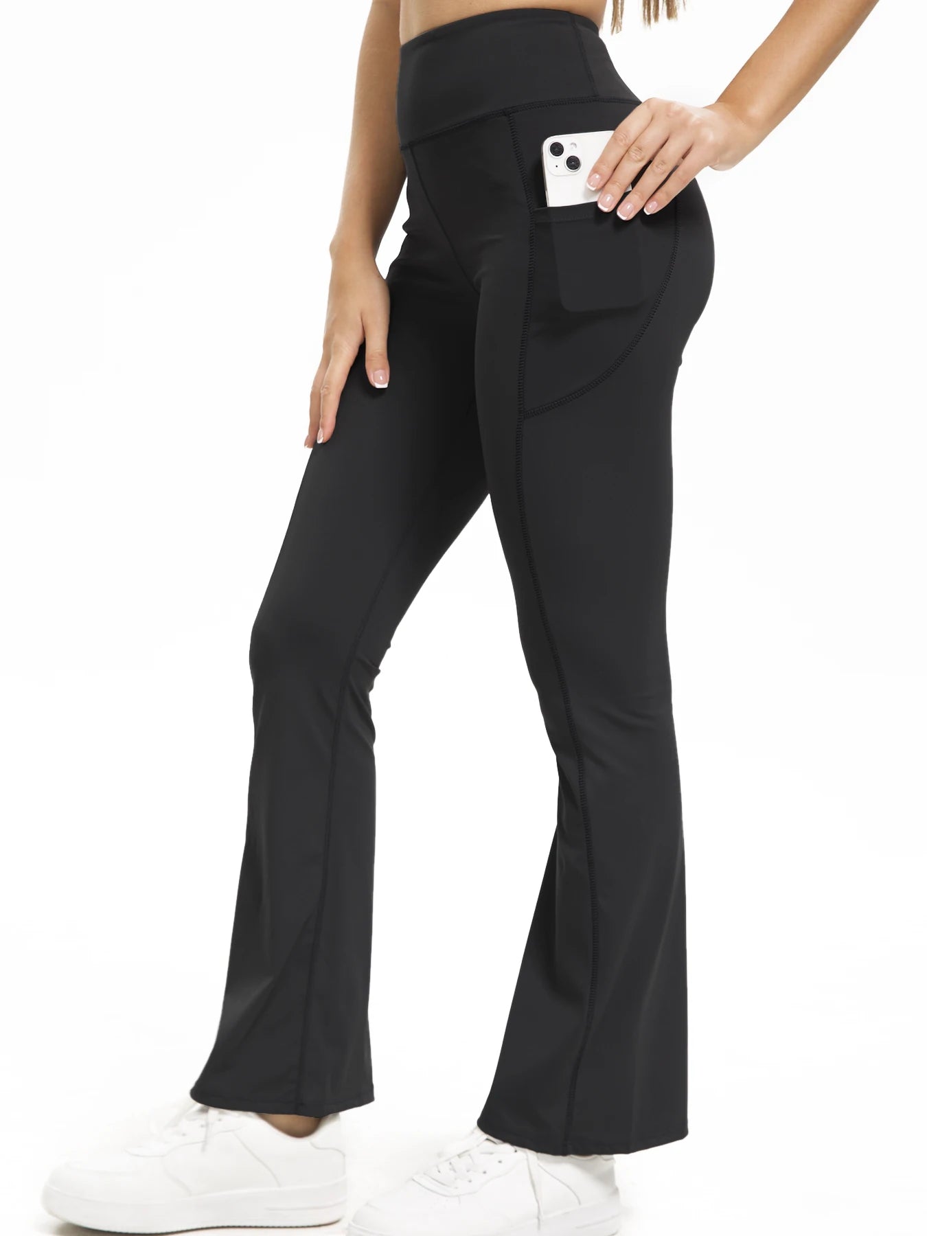 CN Guangdong Bootcut Yoga Pants With Pockets For Women