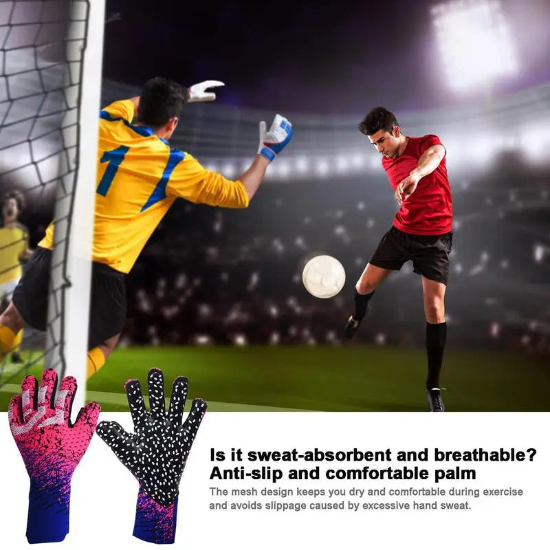 Professional Soccer Goalie Gloves with Anti-Slip Latex Grip