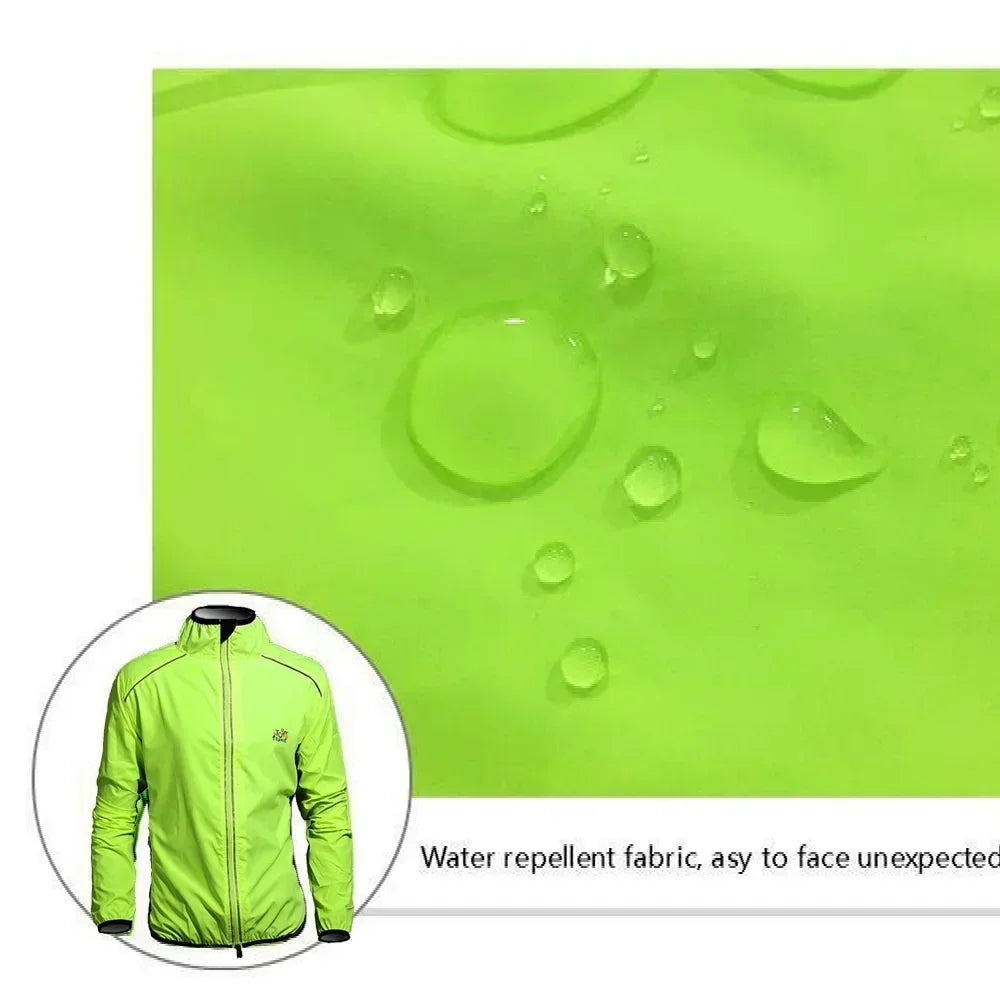 Guangdong Reflective Mens Rain Jacket Windproof Cycling