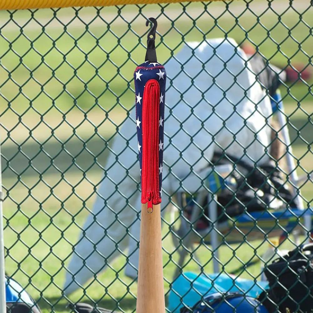 Baseball & Softball Handle Cover Cushy Zippered Sleeve Baseball Bat Handle Cover for Baseball and Softball