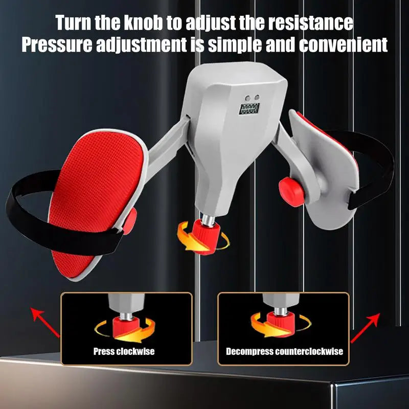 Thigh Trainer With Counter 10-35kg Resistant Adjustable Pelvic Floor Muscle Trainer 360 Adjustable Fitness Hip Trainer Supplies