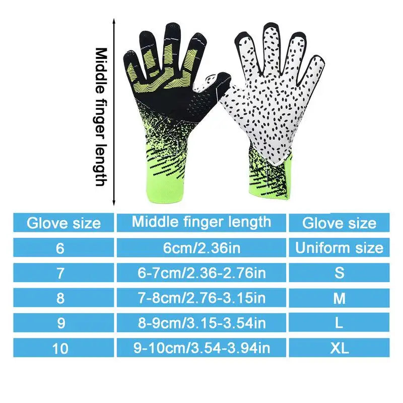 Professional Soccer Goalie Gloves with Anti-Slip Latex Grip